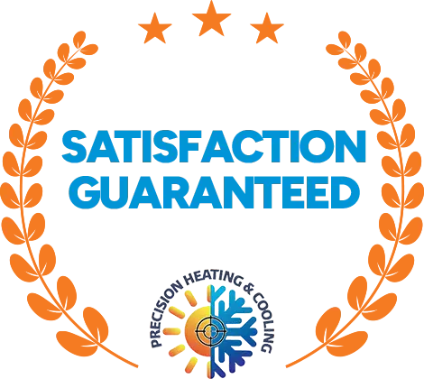 Satisfaction Guaranteed Logo - Precision Heating and Cooling, San Jose, CA